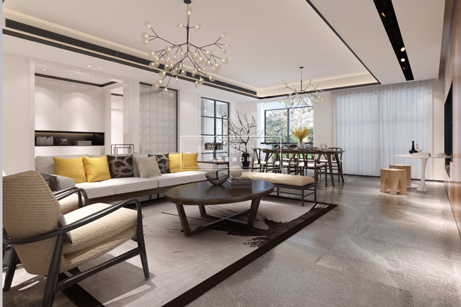 現(xiàn)代中式裝修案例，開放而又內(nèi)斂！